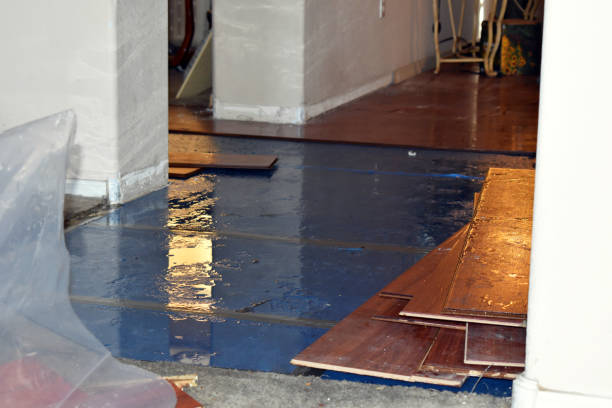 Professional Flood Damage Restoration technician working in Aberdeen, IN